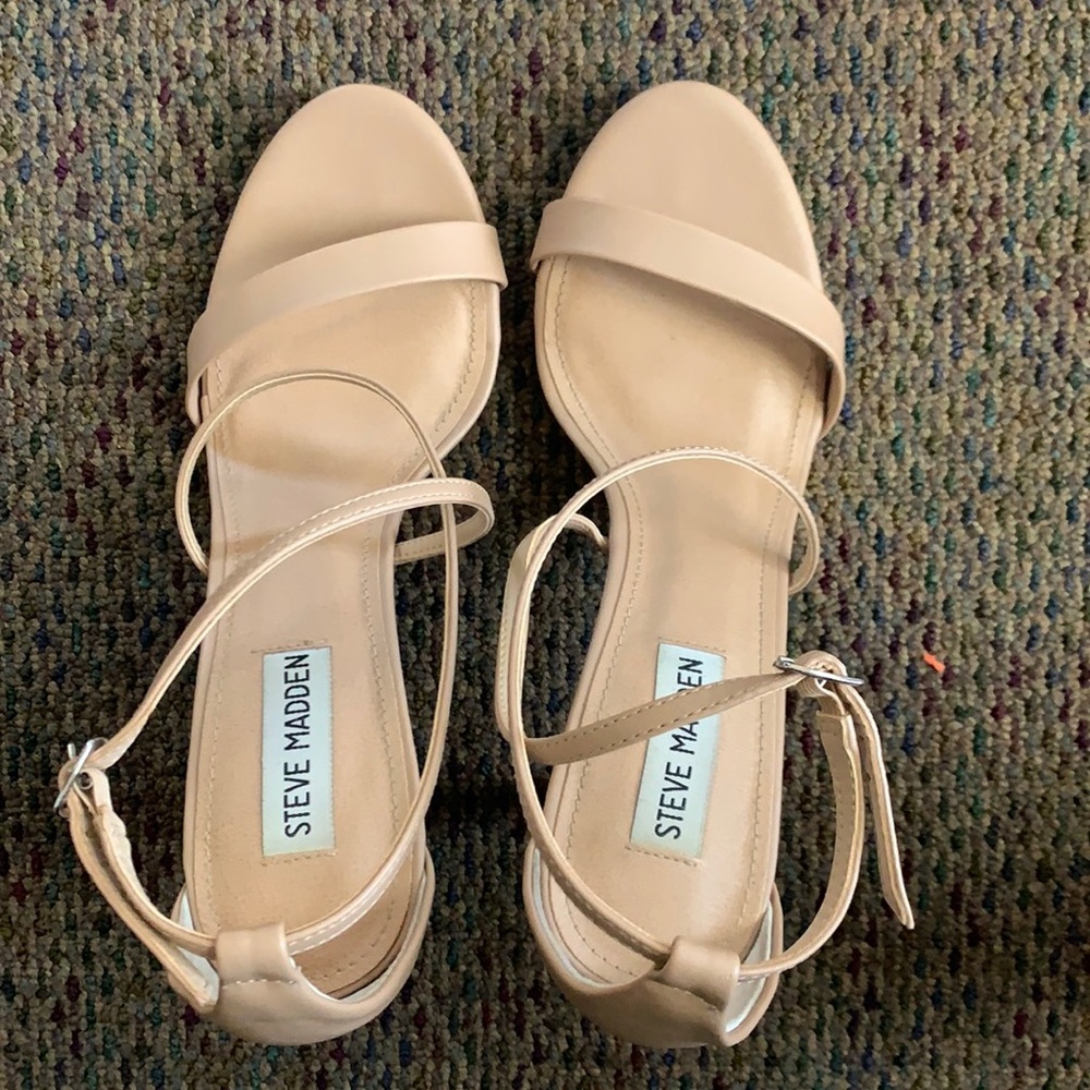 Steve Madden Feliz heels- natural